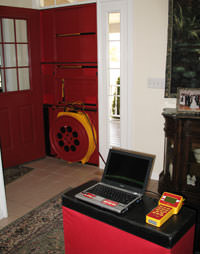 Blower door test
