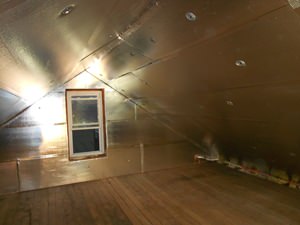 A Cleveland attic with SuperAttic installed.