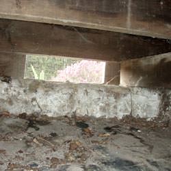 A crawl space vent in North Olmsted that's bringing moisture into the home