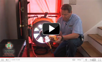Air sealing and blower door test by your local Dr. Energy Saver in Beachwood